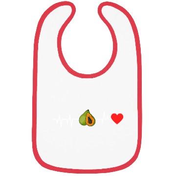 Discover Papaya Heartbeat Bibs