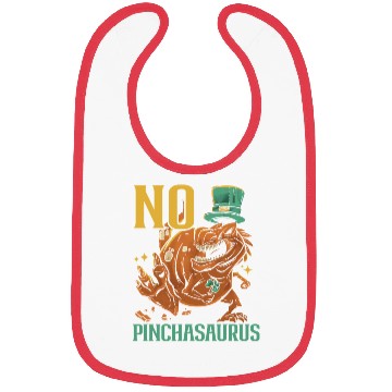 Discover No Pinchasaurus Saint Patrick's Day Dinosaur Lover Bibs