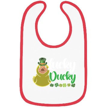 Discover Lucky Ducky Duck Shamrock St. Patricks Day Irish Bibs