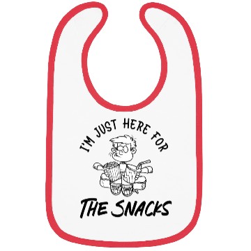 Discover I'm just here for the snacks Bibs