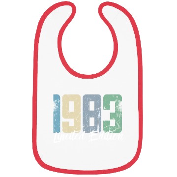 Discover 40 Years Vintage 1983 Retro 40th Birthday Bibs