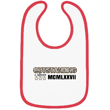 Discover Outstanding Since 1977 Roman Number MCMLXXVII Bibs