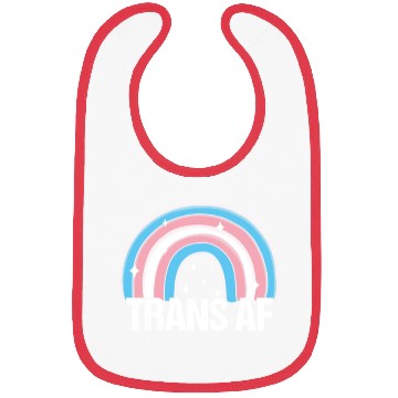Discover Trans AF Transsexual Transgender Pride Flag Rainbo Bibs