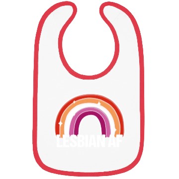 Discover Lesbian AF Gay Girls Pride Flag Rainbow Bibs