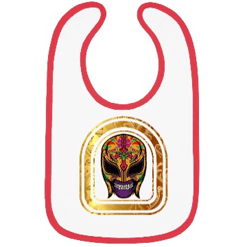 Discover Dia De Los Muertos Bibs, Lucha Libre El Santo
