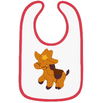 Discover cowboy horse Bibs
