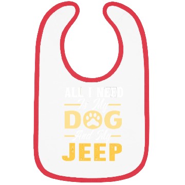 Discover Dog Jeep Lover- For Men- For Women Bibs