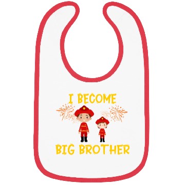 Discover Big brother fire truck fireman Bibs