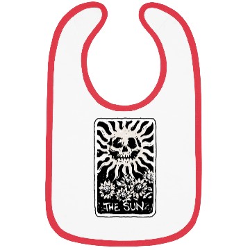 Discover The Sun Skeleton Skull Tarot Card Bibs