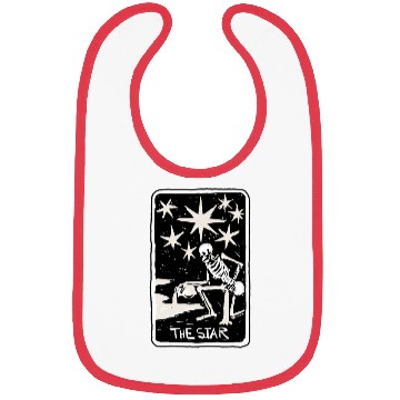 Discover The Star Skeleton Skull Tarot Card Bibs