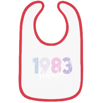 Discover 40 Years Vintage 1983 Retro 40th Birthday Bibs
