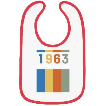 Discover 60 Years Vintage 1963 Retro 60th Birthday Bibs