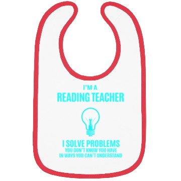Discover Reading Teacher Bibs - I Solve Problems Gift It