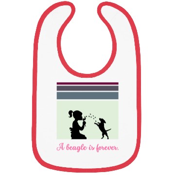 Discover A beagle is forever Bibs