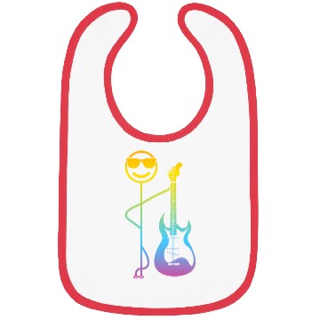 Discover Funny Guitar Player - Funny Stick Figure Bass Guit Bibs
