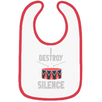 Discover I Destroy Silence Drummer Band Music Beat Drum Bibs