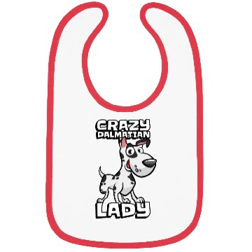 Discover Dalmatian Crazy Dalmatian Lady Bibs