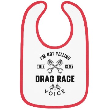 Discover Drag Racing Race Car I'm Not Bibs