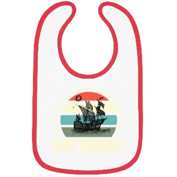 Discover Got Wind Ocean Boating Nautical Sailing Sailor Bibs