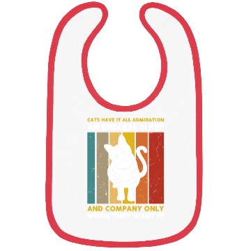 Discover Cats have it all admiration an endless sleep Bibs