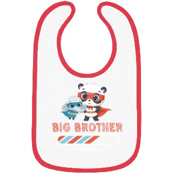 Discover Big brother super hero panda elephant Bibs