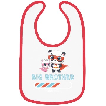Discover Big brother super hero panda cat Bibs