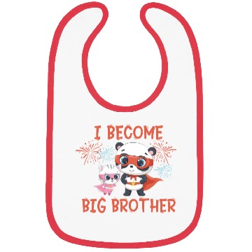 Discover Big brother super hero panda cat Bibs