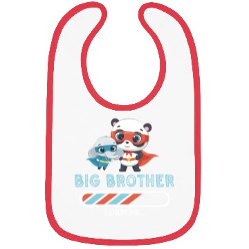 Discover Big brother super hero panda elephant Bibs