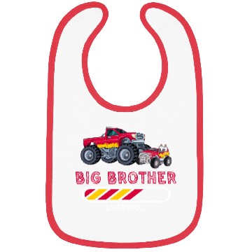 Discover Big brother car monstertruck Bibs