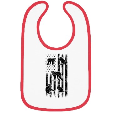 Discover Chimpanzee Monkey American Flag Orangutan Monkey Bibs