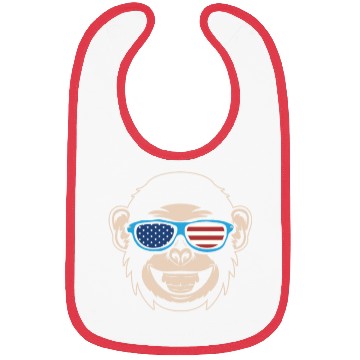 Discover Chimpanzee Monkey Orangutan Monkey Head Bibs