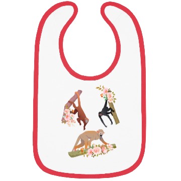 Discover Orangutan Monkey Flowers Monkeys Bibs