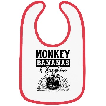 Discover Monkey Bananas & Sunshine - Cute Orangutans Monkey Bibs