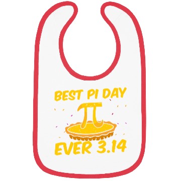 Discover Funny Math Gift Best pi day ever 3.14 Bibs