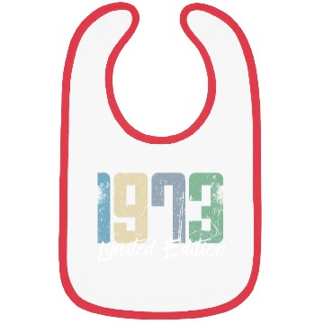 Discover 50 Years Vintage 1973 Retro 50th Birthday Bibs