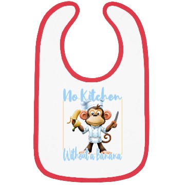 Discover Banana Vibes kitchen monkey Bibs