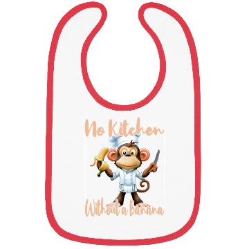 Discover Banana Vibes kitchen monkey Bibs