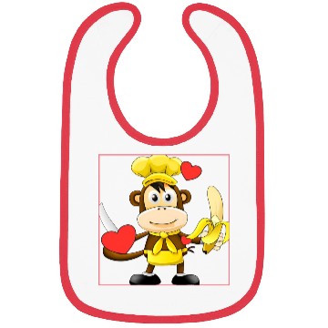 Discover Banana monkey cooks Bibs