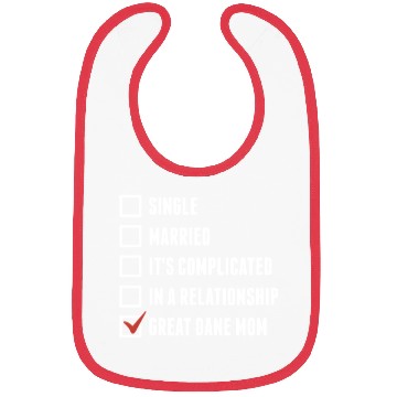 Discover Great Dane Mom Check Mark Bibs