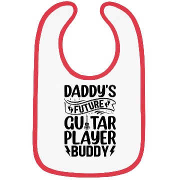 Discover Newborn Guitar Player - Daddy's Future Guitar Play Bibs