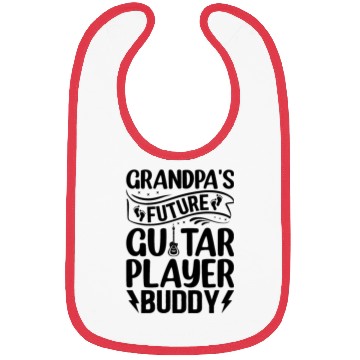 Discover Newborn Guitar Player - Grandpa's Future Guitar Pl Bibs