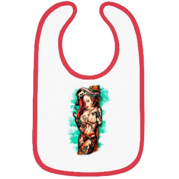 Discover Pirate Pin-Up Tattoo Style Bibs