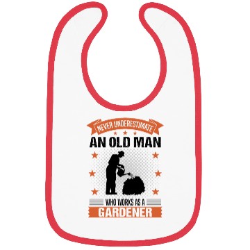 Discover Gardener Old Man Funny Quote Gift For Men Bibs
