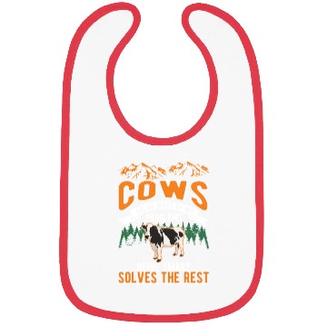 Discover Cow Gift Farmer Cattle Breeder Cows Bibs