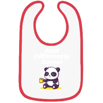 Discover Just Differently Social Nerd Introvert Weird Antis Bibs