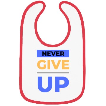 Discover never give up Bibs