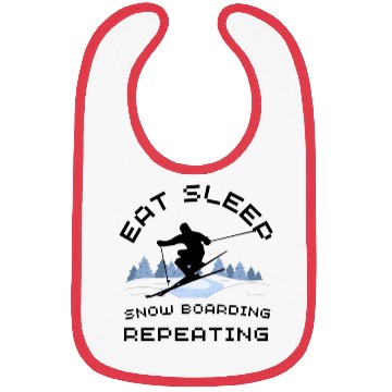 Discover Eat Sleep Snowboarding Repeat Bibs