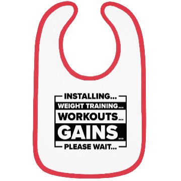 Discover Installing Weight Training Gym Lover Workout Gains Bibs