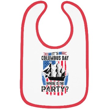 Discover It's Columbus Day 1942 American Italian Bibs