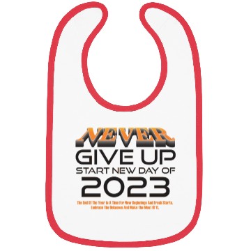 Discover Never Give Up Bibs